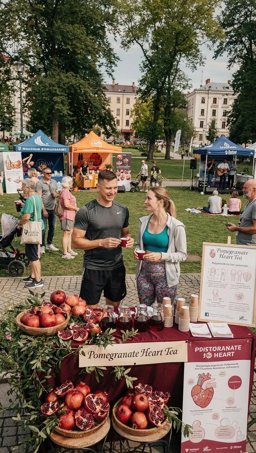 Granatų širdies arbata, supakuota raudoname maišelyje, puikiai tinka sveikatai.