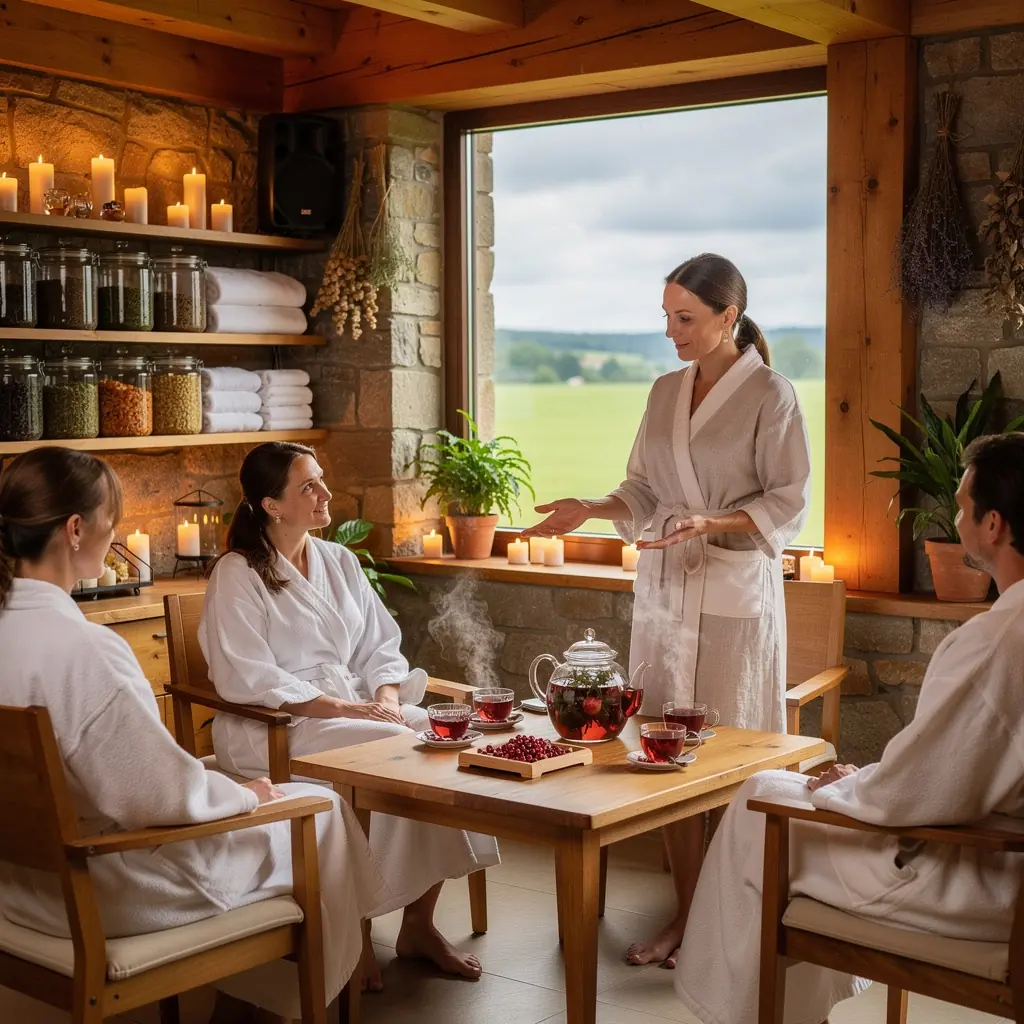 Karštas puodelis granatų arbatos, išskiriantis ryškiai raudoną spalvą, simbolizuoja energiją.